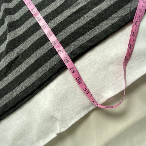 EILEEN FISHER Women Tunic Sweater Pullover Long Sleeve Stripe Sz L Gray Casual - Picture 6 of 10